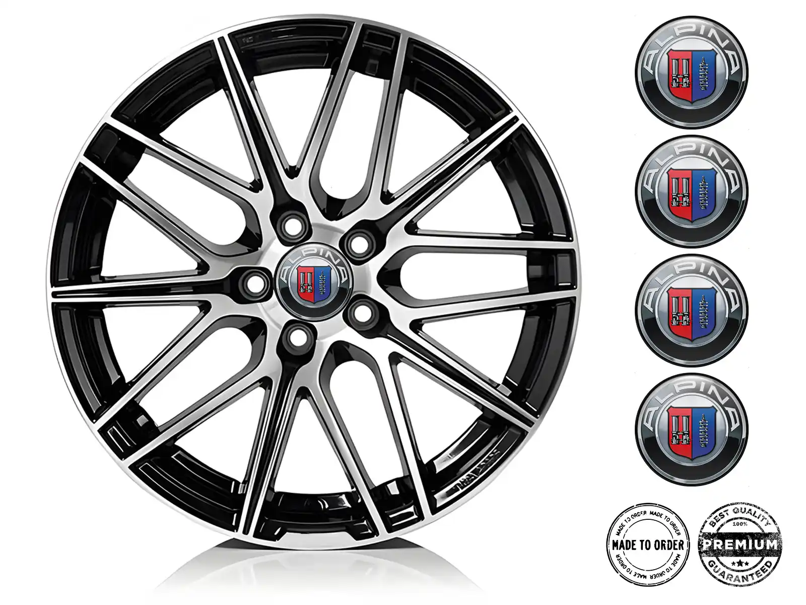 Alpina Radaufkleber Edition Luxus-Silikon-Stil